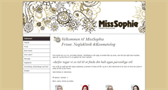 Desktop Screenshot of misssophie.dk